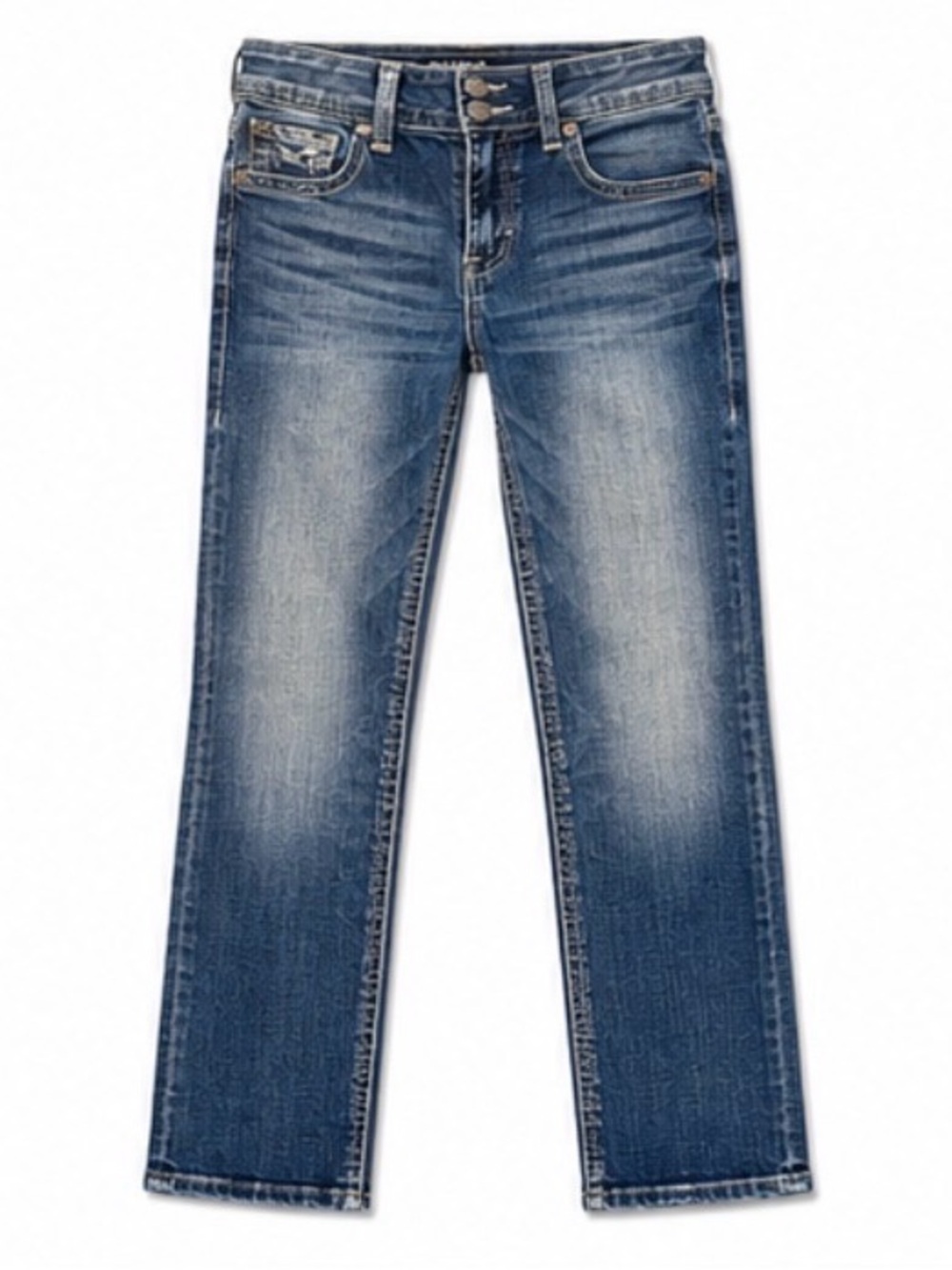 Buckle Black Fit No. 53 Straight Jeans Women’s 30x32 Blue Stretch Denim